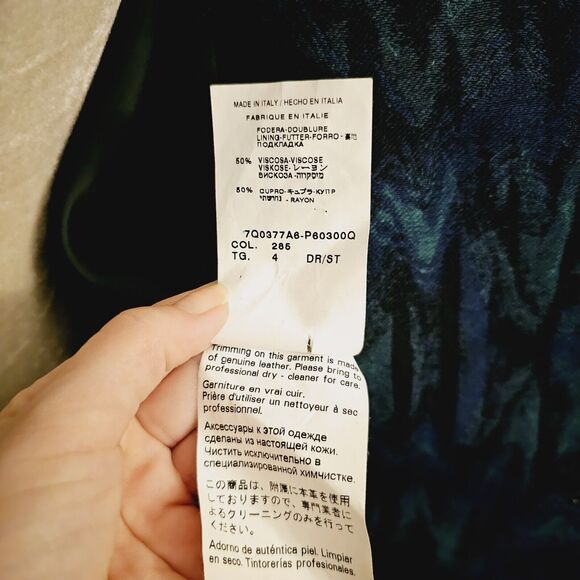 RARE Proenza Schouler Digital Print Jacquard Toggle Duffle Coat $2650 Sz 4 - Picture 10 of 10